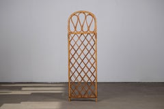 Mid-Century Modern Rattan French Riviera Room Screen Paravent Divider, France