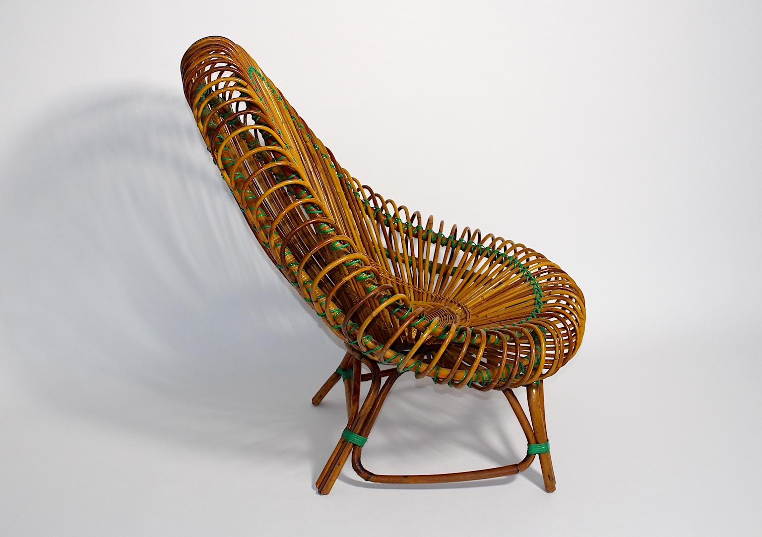 Mid-Century Modern Rattan Garden Furniture by Janine Abraham Dirk Jan Rol, 1950s 7