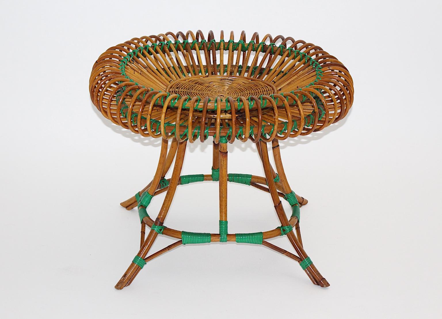 Mid-Century Modern Rattan Garden Furniture by Janine Abraham Dirk Jan Rol, 1950s 11