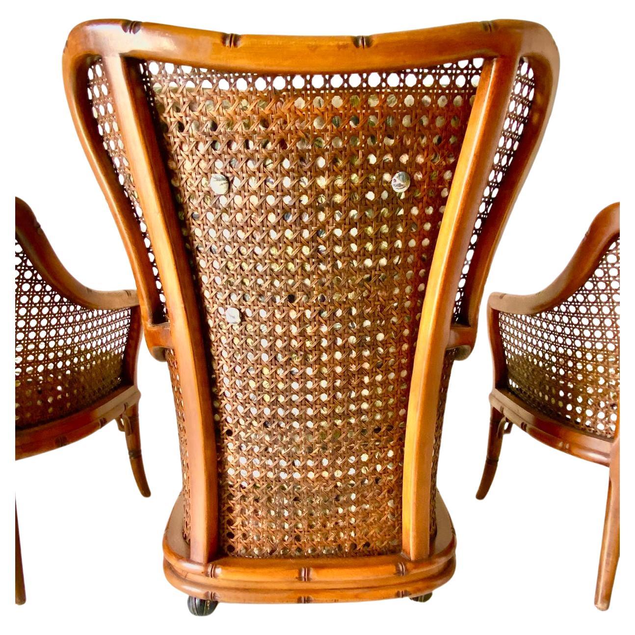 Moderne Rattan-Gartengarnitur aus der Mitte des Jahrhunderts, Giorgetti Roma, Italien 1970 (Italian) im Angebot