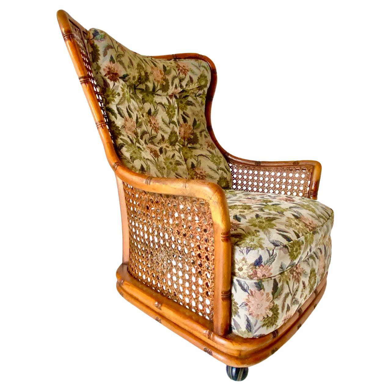 Moderne Rattan-Gartengarnitur aus der Mitte des Jahrhunderts, Giorgetti Roma, Italien 1970 (Late 20th Century) im Angebot