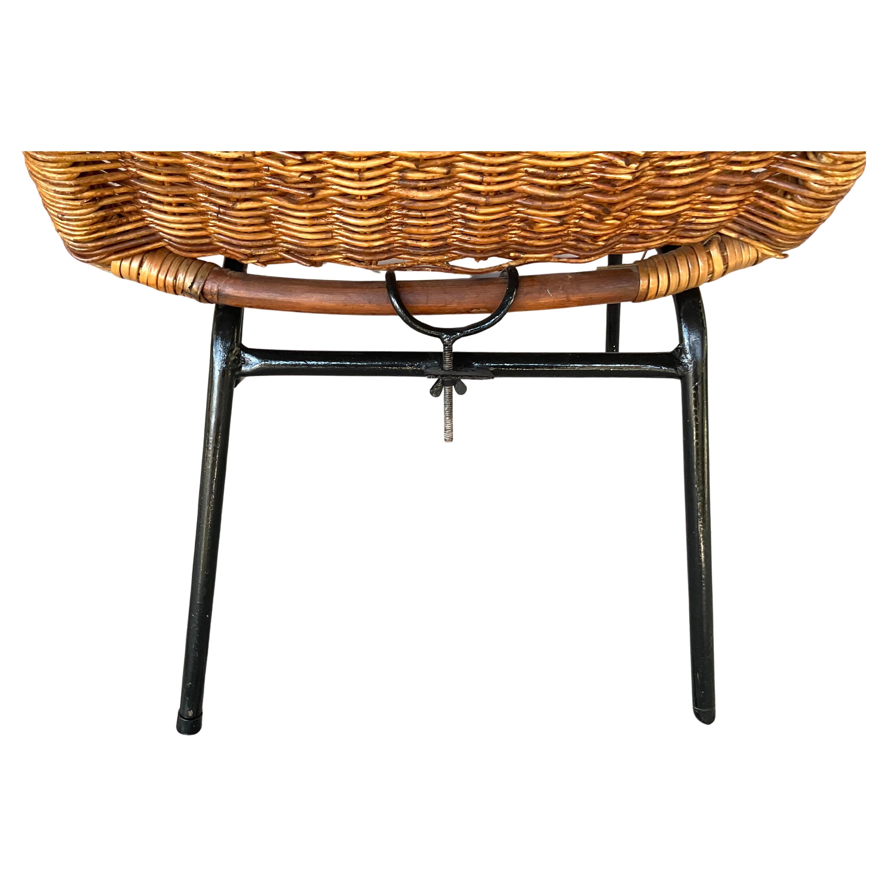 Mid-Century Modern Rattan Lounge Chairs, Set of Two 1