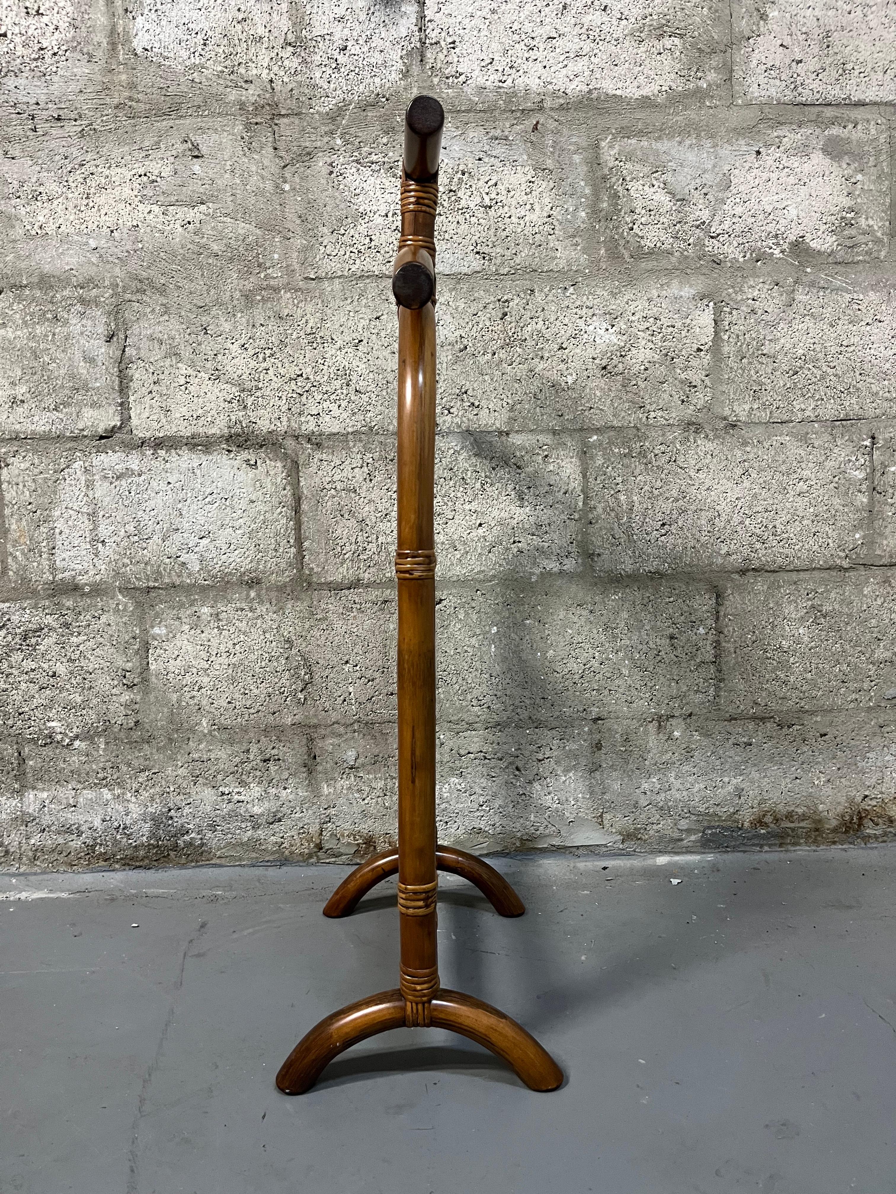 Mid-20th Century Mid Century Modern Rattan Valet Stand. Circa 1960s For Sale