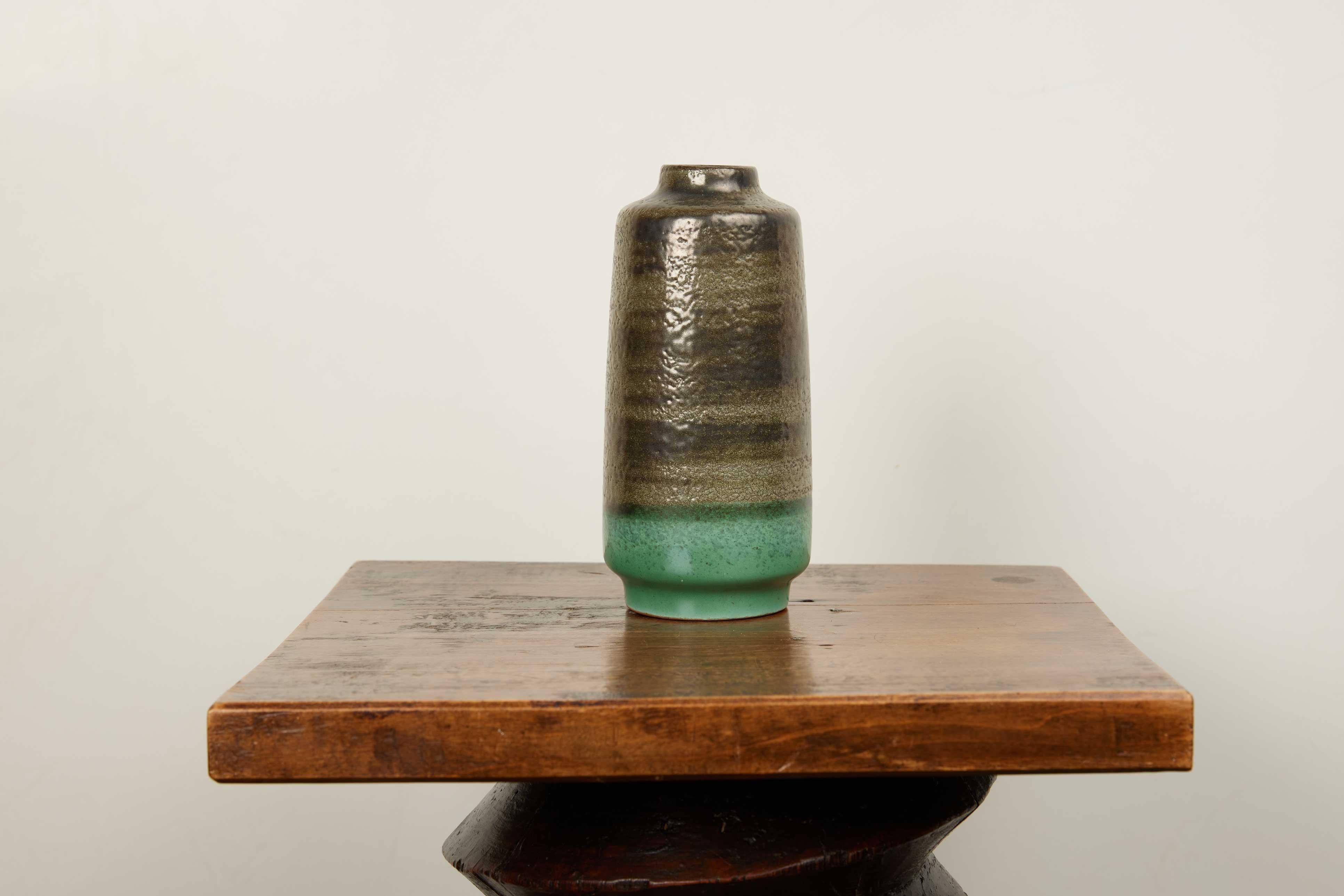 Mid-Century Modern Ravello Green Ombre Vase - German  In Excellent Condition For Sale In Santa Monica, CA