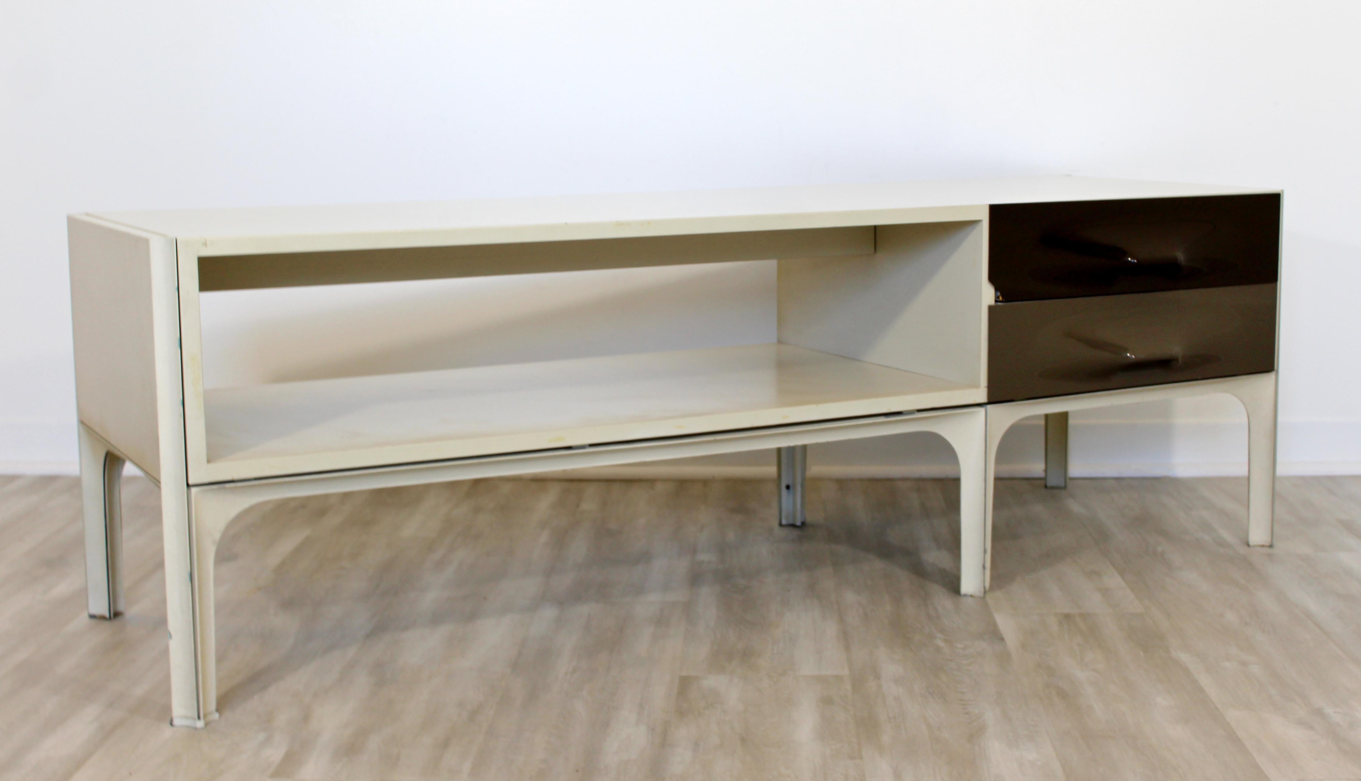 Mid-Century Modern Raymond Loewy DF-2000 2-Sided Coffee Console Bench Table 2