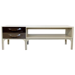 Mid-Century Modern Raymond Loewy DF-2000 2-Sided Coffee Console Bench Table