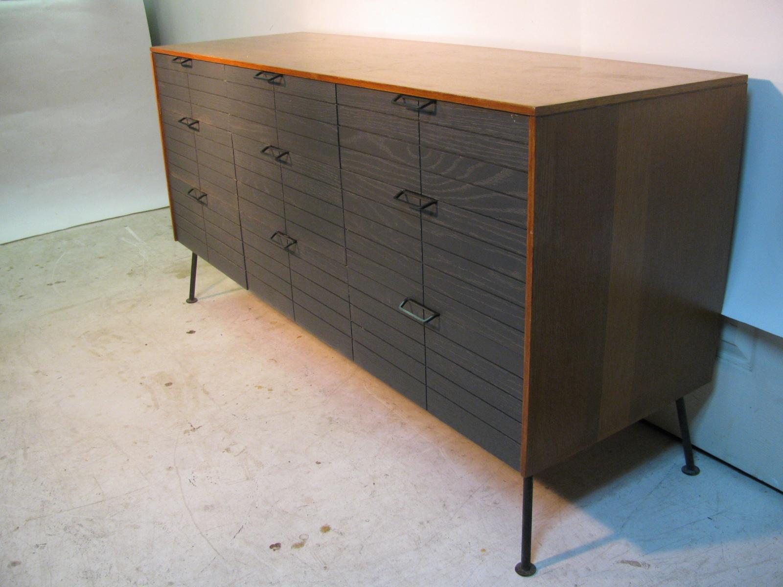 American Mid-Century Modern Raymond Loewy Nine-Drawer Dresser for Mengel