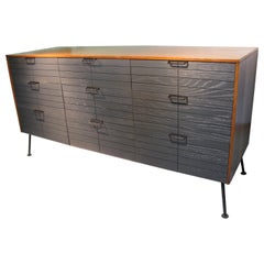 Vintage Mid-Century Modern Raymond Loewy Nine-Drawer Dresser for Mengel