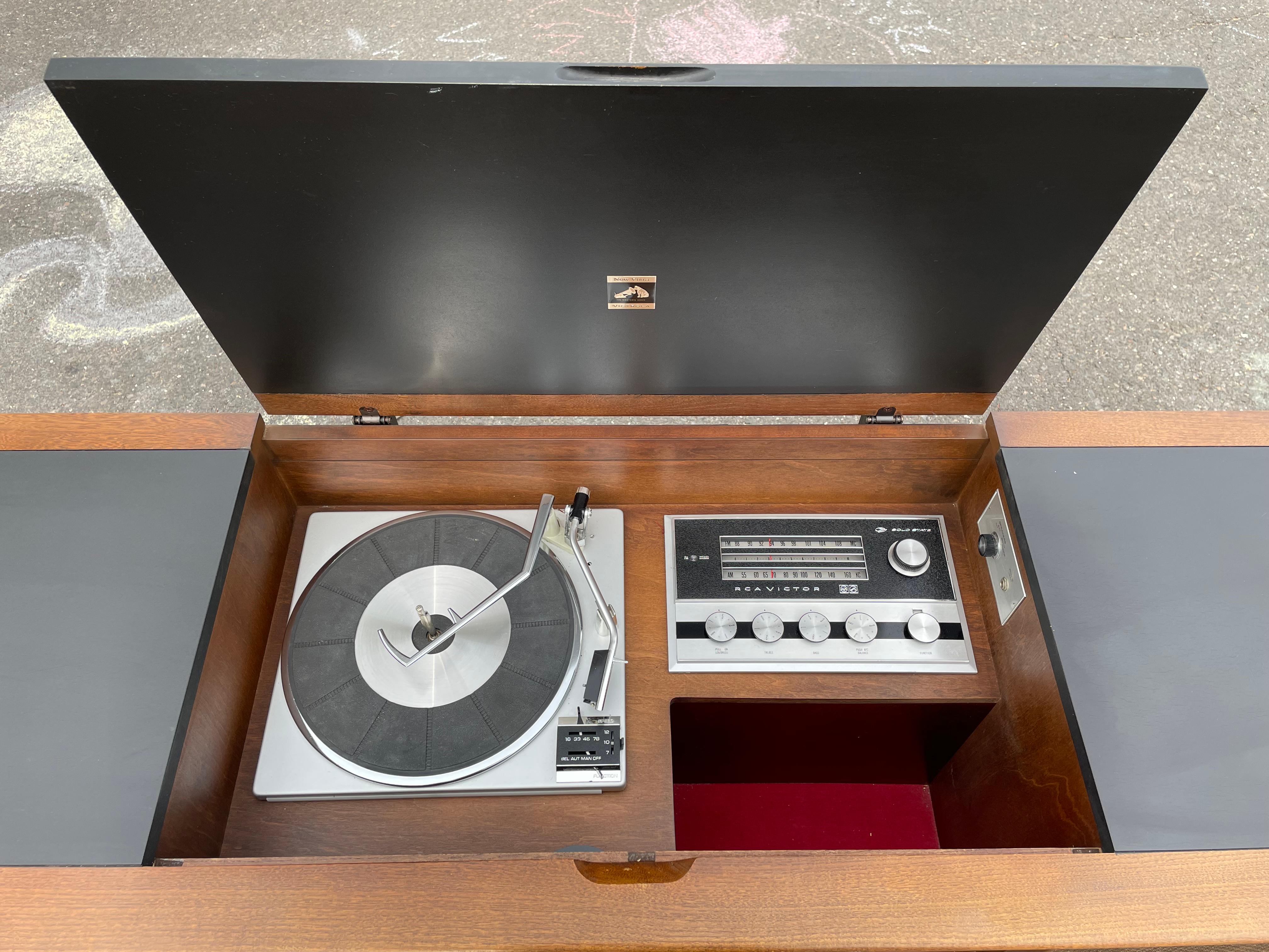 rca victor record player cabinet value