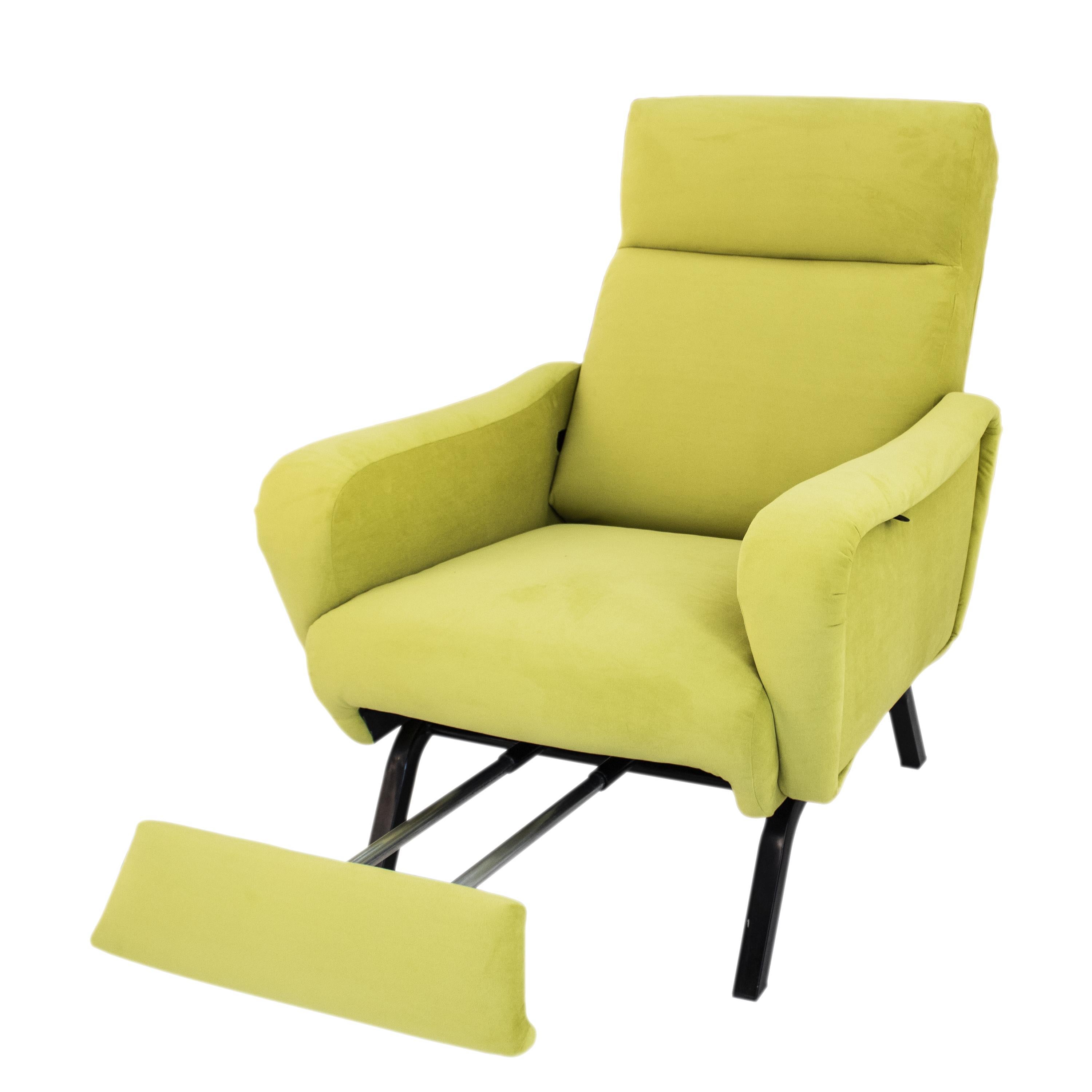 Moderne Paire de fauteuils inclinables modernes du milieu du siècle dernier, Italie, 1960. en vente