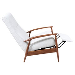 Silla reclinable de mediados de siglo de Milo Baughman para Thayer Coggin