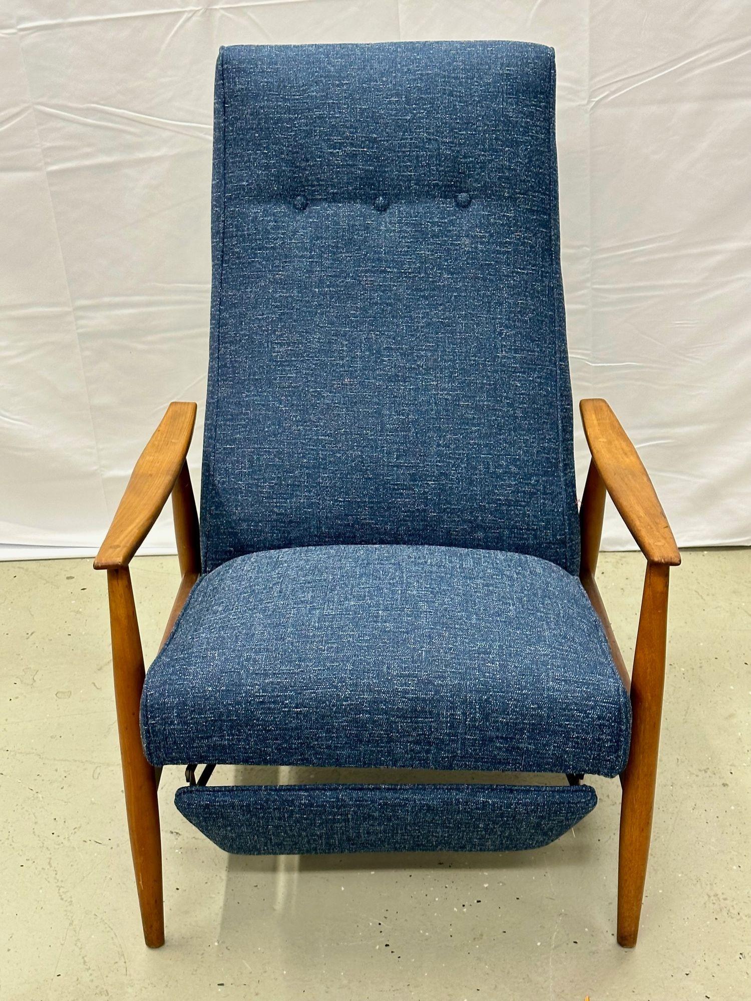Mid-Century Modern Reclining Lounge Chair by Milo Baughman, Thayer Coggin, 1950s 11