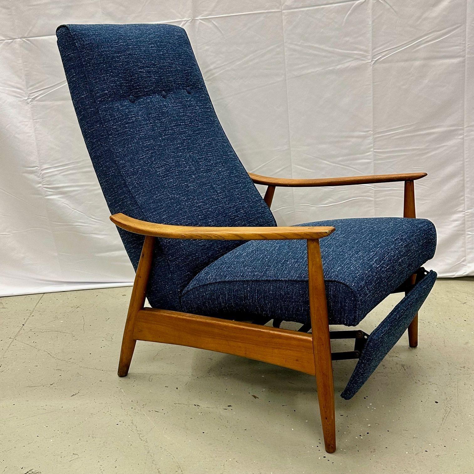 American Mid-Century Modern Reclining Lounge Chair by Milo Baughman, Thayer Coggin, 1950s