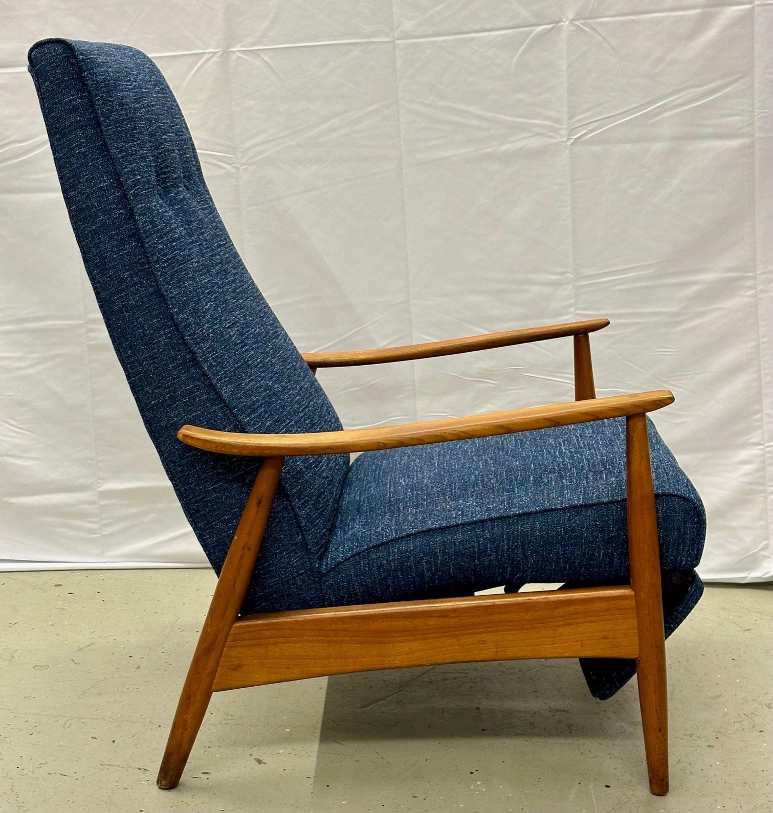 Mid-Century Modern Reclining Lounge Chair by Milo Baughman, Thayer Coggin, 1950s In Good Condition In Stamford, CT