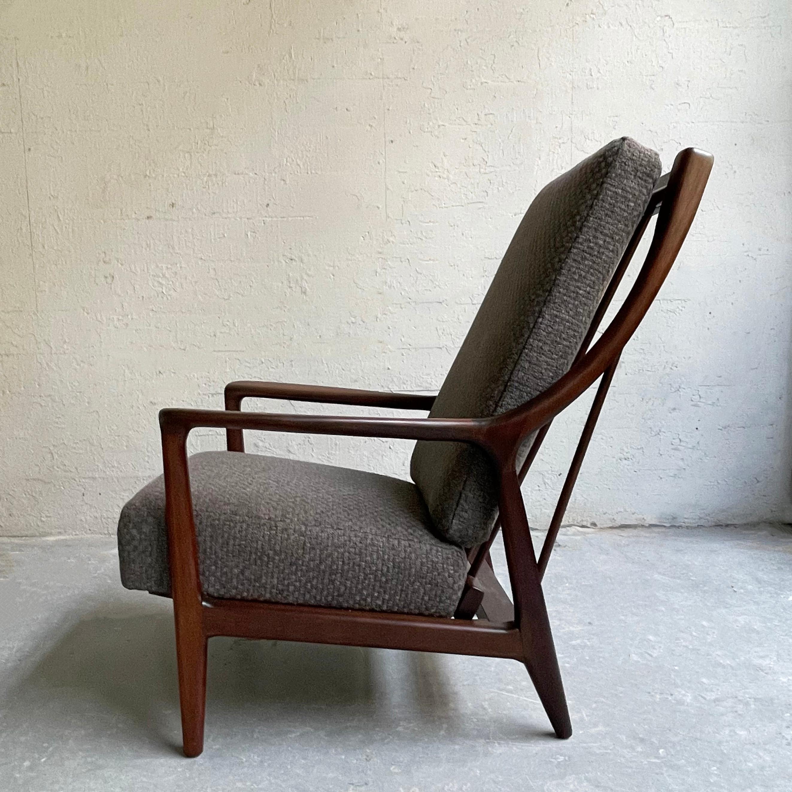 Mid Century Modern Reclining Lounge Chair For Sale 4