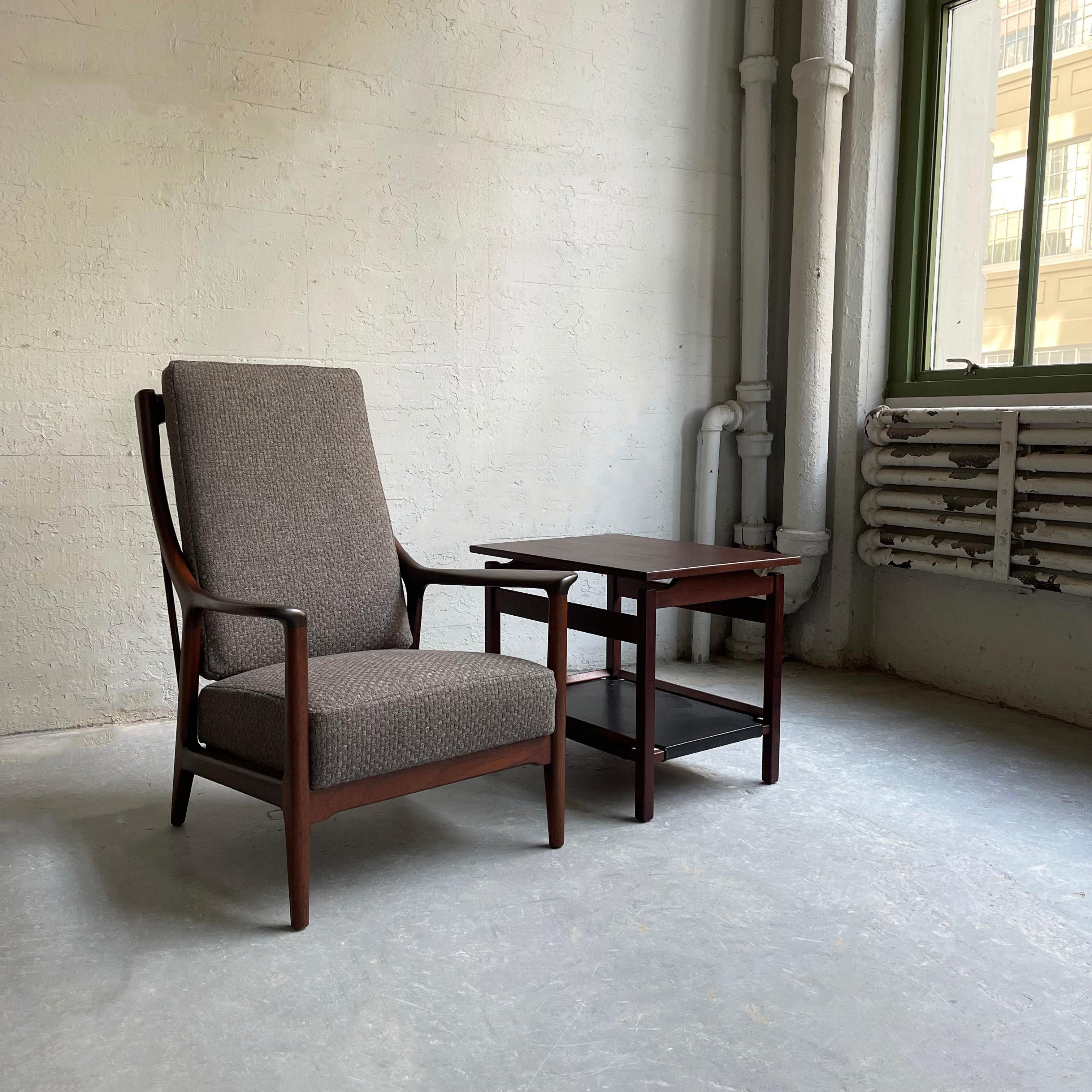 Danish Mid Century Modern Reclining Lounge Chair