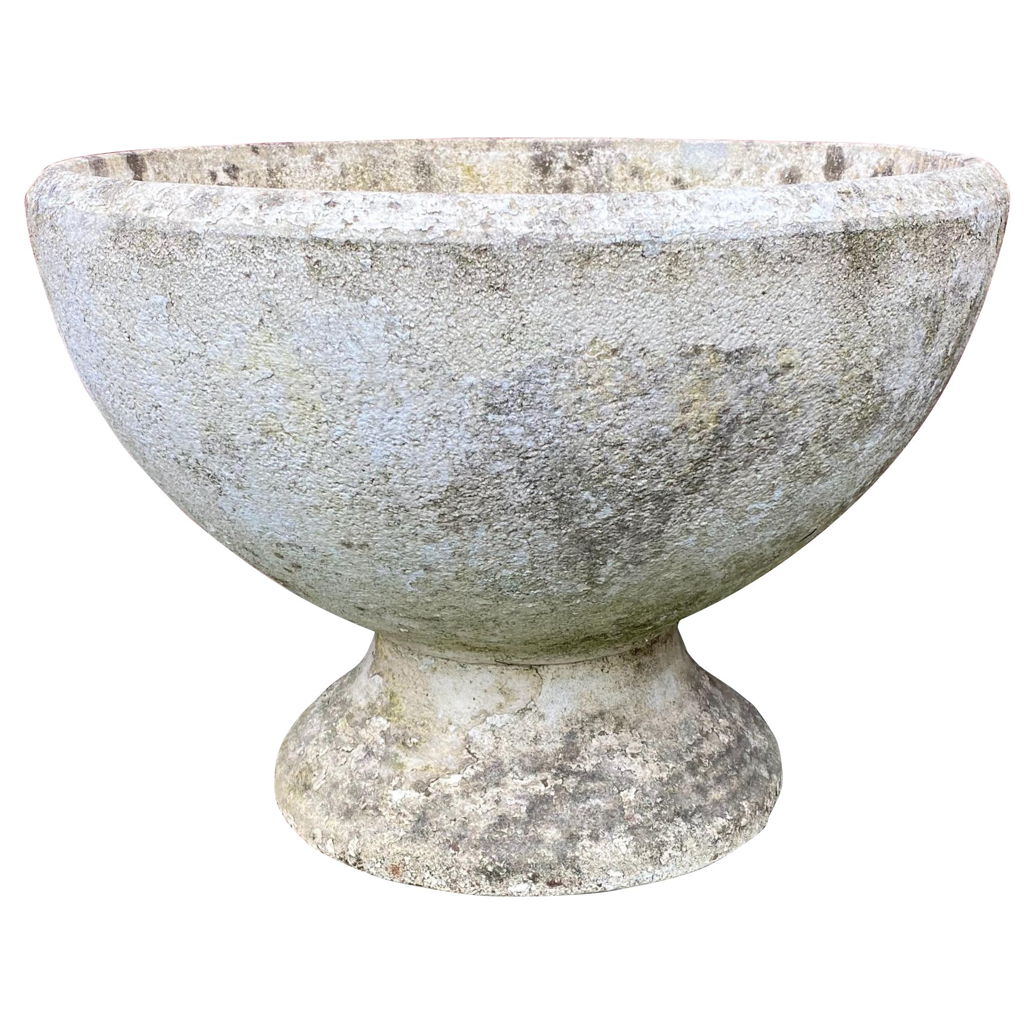 French Mid Century Modern Reconstituted Stone Planter