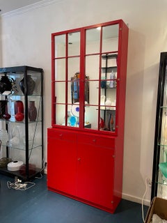 Mid-Century Modern Red Cabinet by Rudolf Frank, Germany, 1963