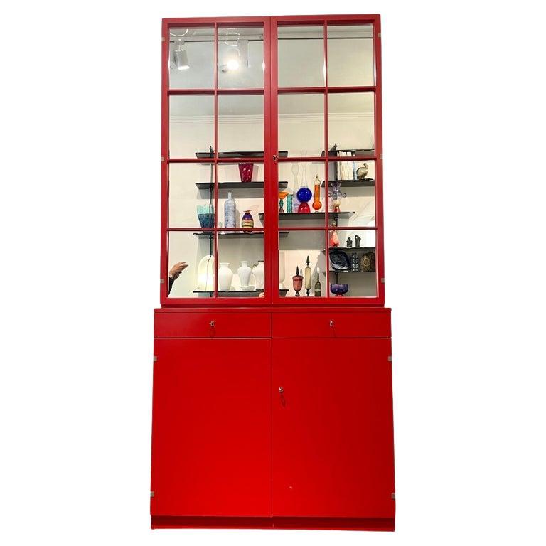 Mid-Century Modern Red Cabinet by Rudolf Frank, Germany, 1963