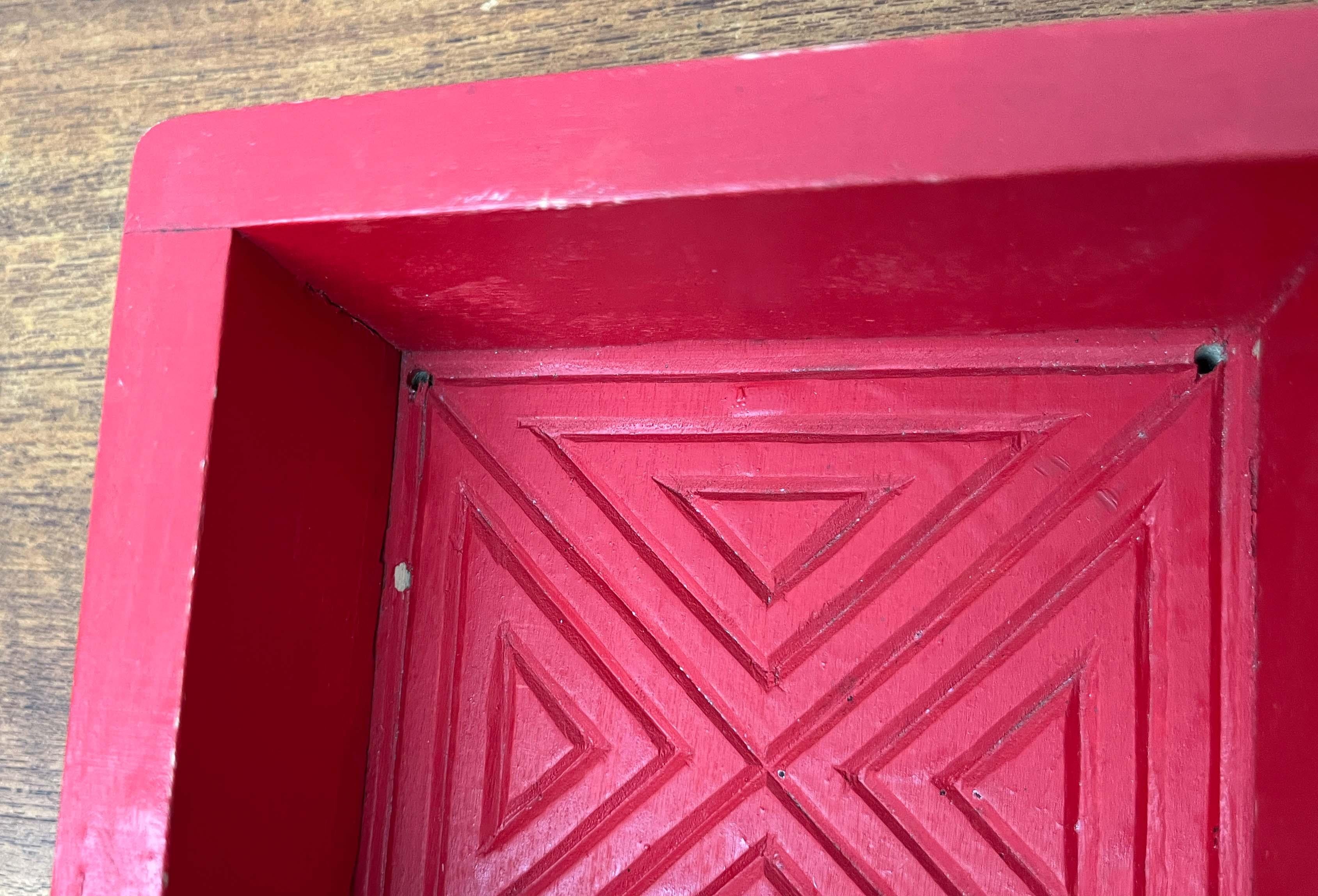 Moderne rote Käseschale aus der Jahrhundertmitte, Finnland, 1960er Jahre im Angebot 4