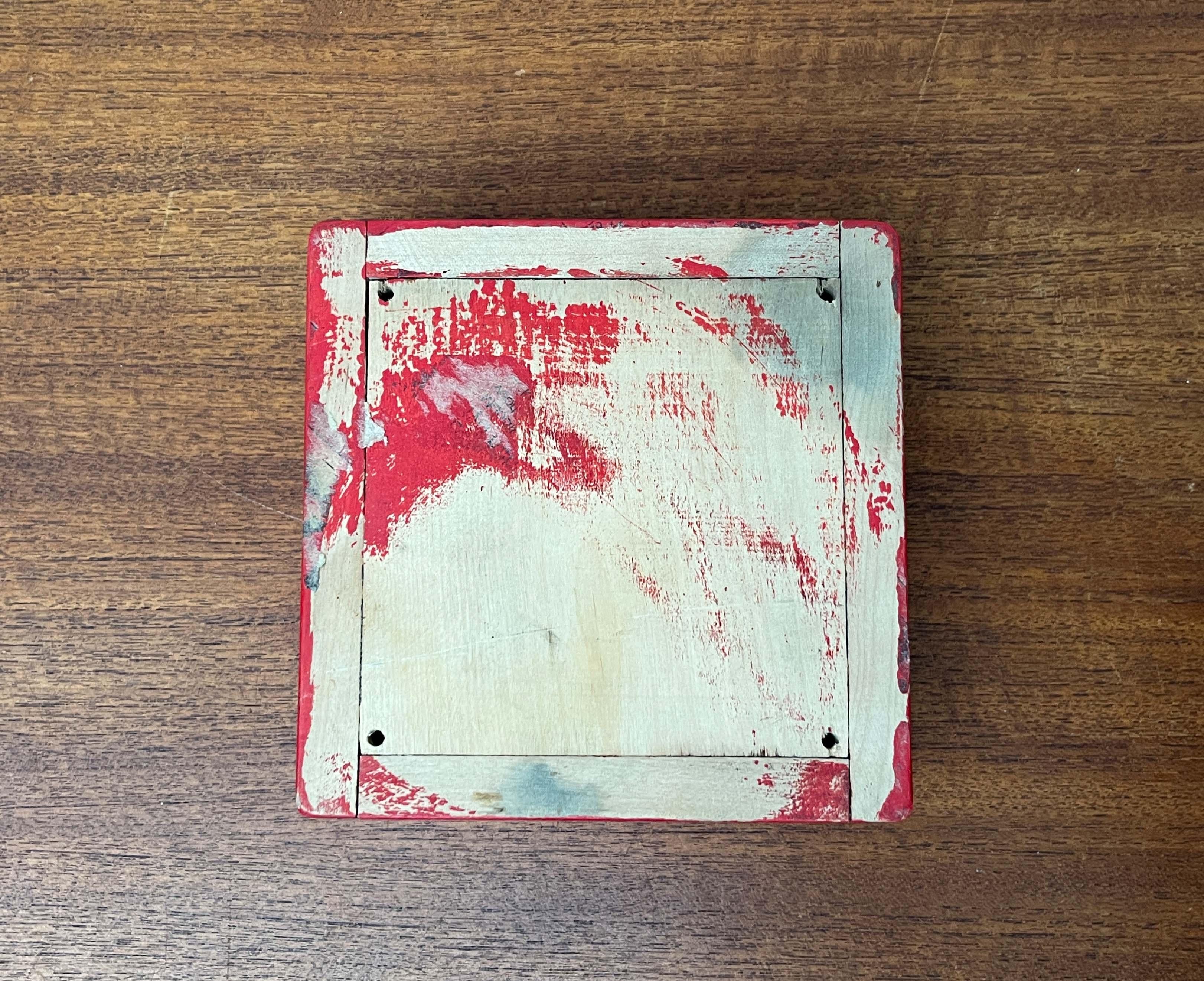 Moderne rote Käseschale aus der Jahrhundertmitte, Finnland, 1960er Jahre im Angebot 6