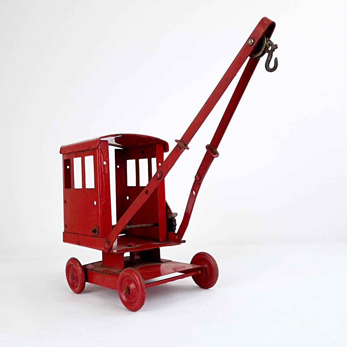 metal crane toy