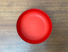Mid-Century Modern Red Enamel Bowl by Kaj Franck for Finel, Finland, 1960s