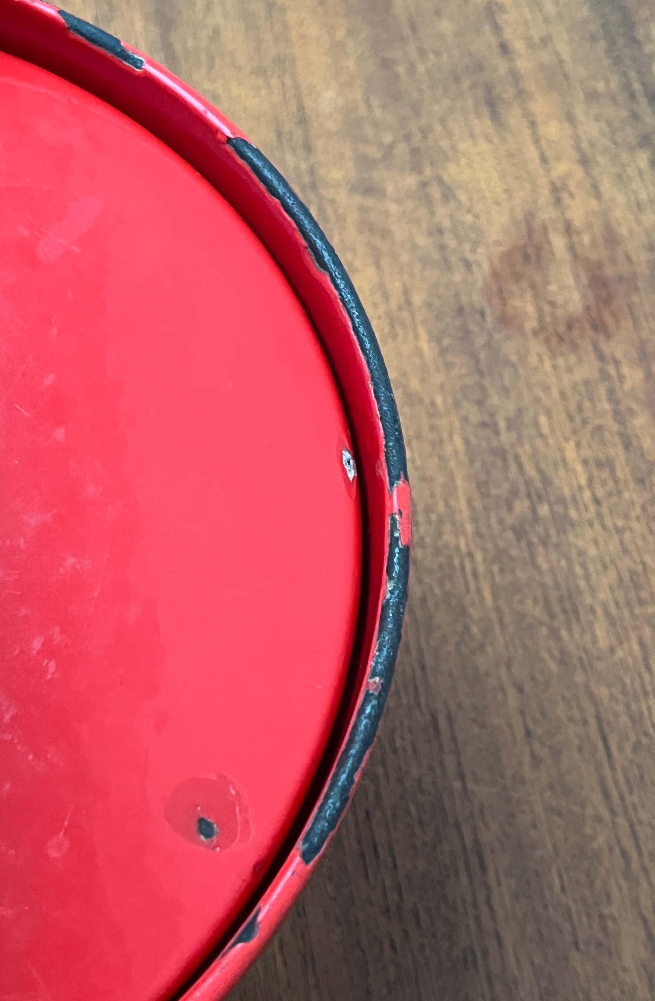 Mid-Century Modern Red Enamel Pot Teak Handle Timo Sarpaneva Rosenlew Finland For Sale 10