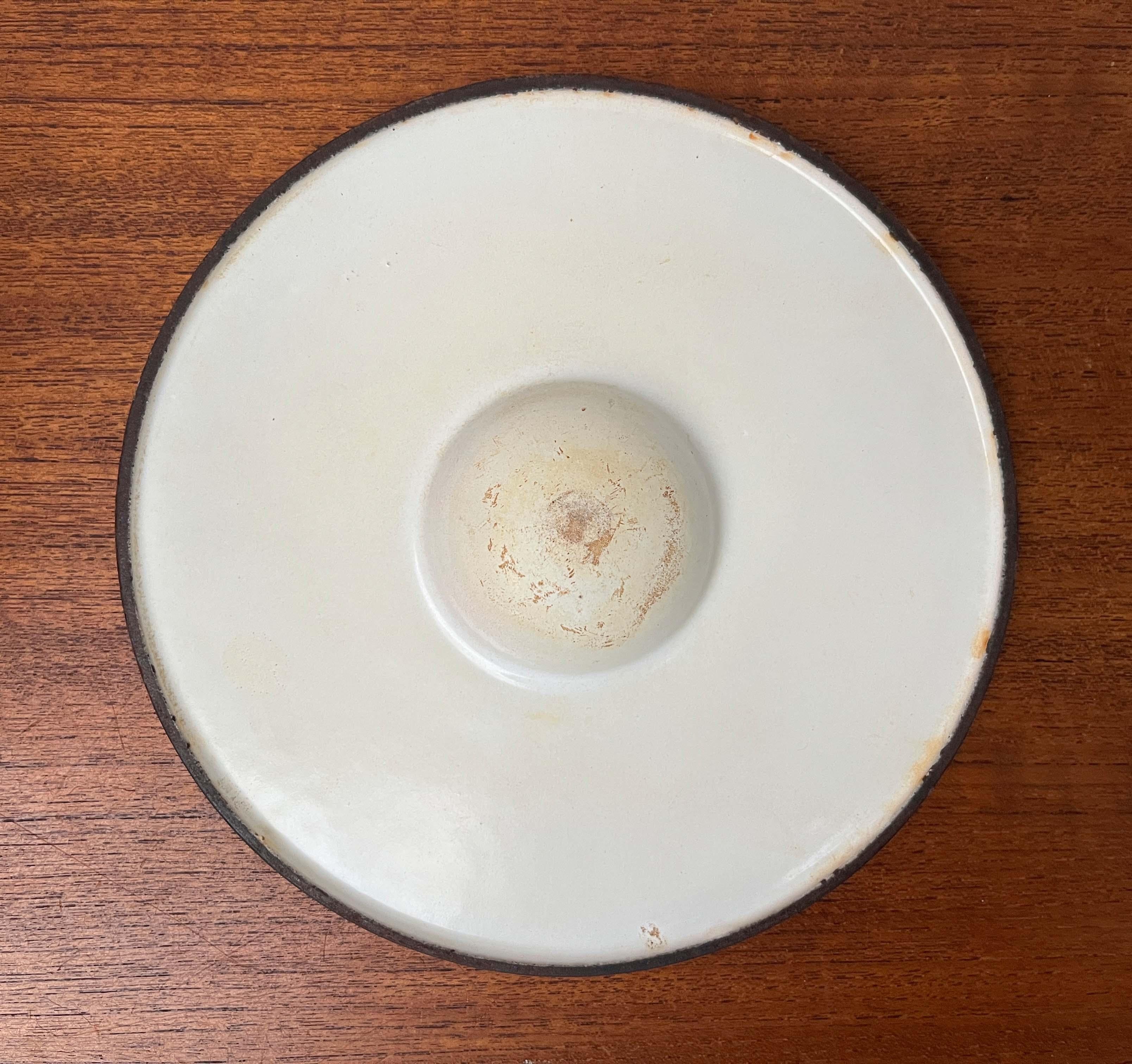 Mid-Century Modern Red Enamel Pot Teak Handle Timo Sarpaneva Rosenlew Finland For Sale 11