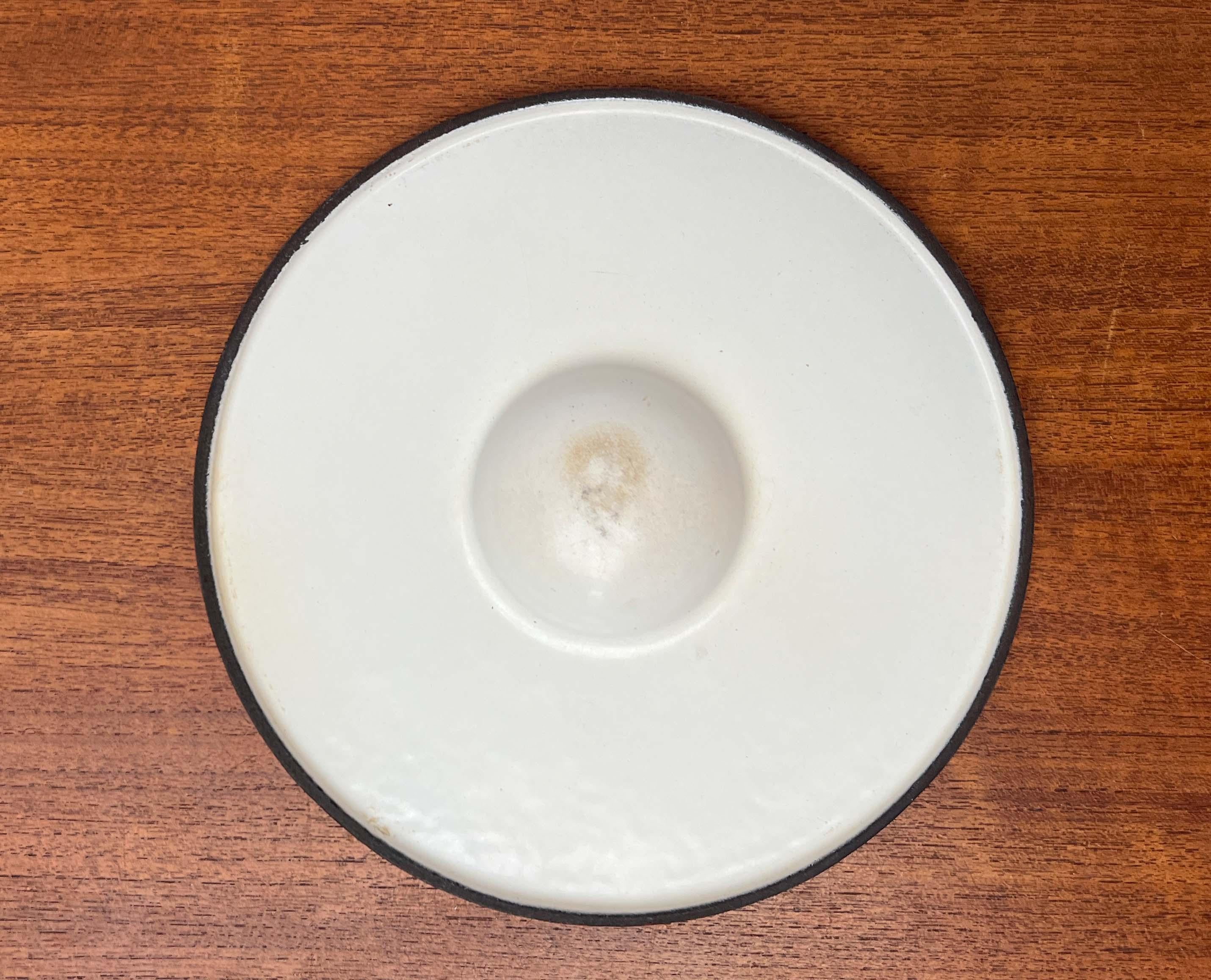 Mid-Century Modern Rot Emaille Topf Teak Griff Timo Sarpaneva Rosenlew Finnland im Angebot 10