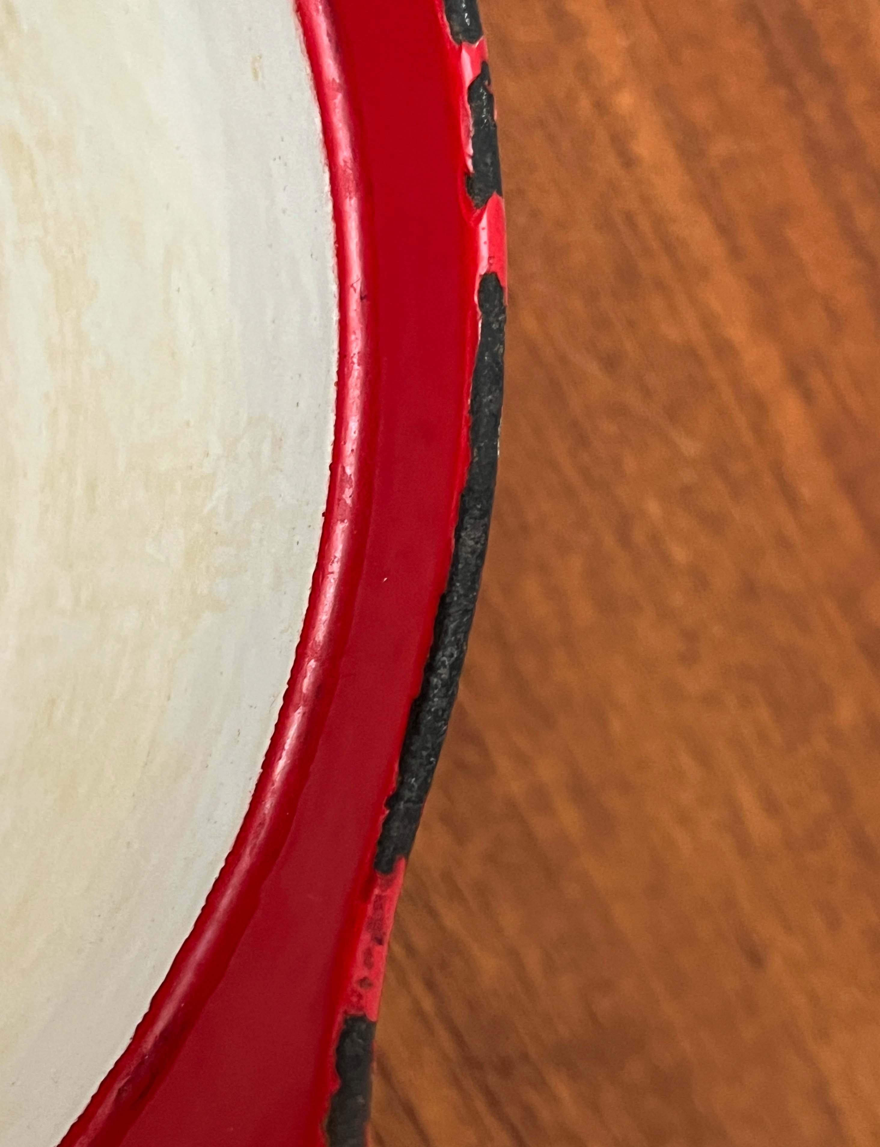 Mid-Century Modern Rot Emaille Topf Teak Griff Timo Sarpaneva Rosenlew Finnland im Angebot 12