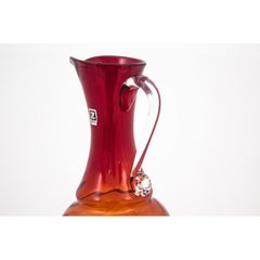 Mid-Century Modern Red Jug, Poland, 1980s