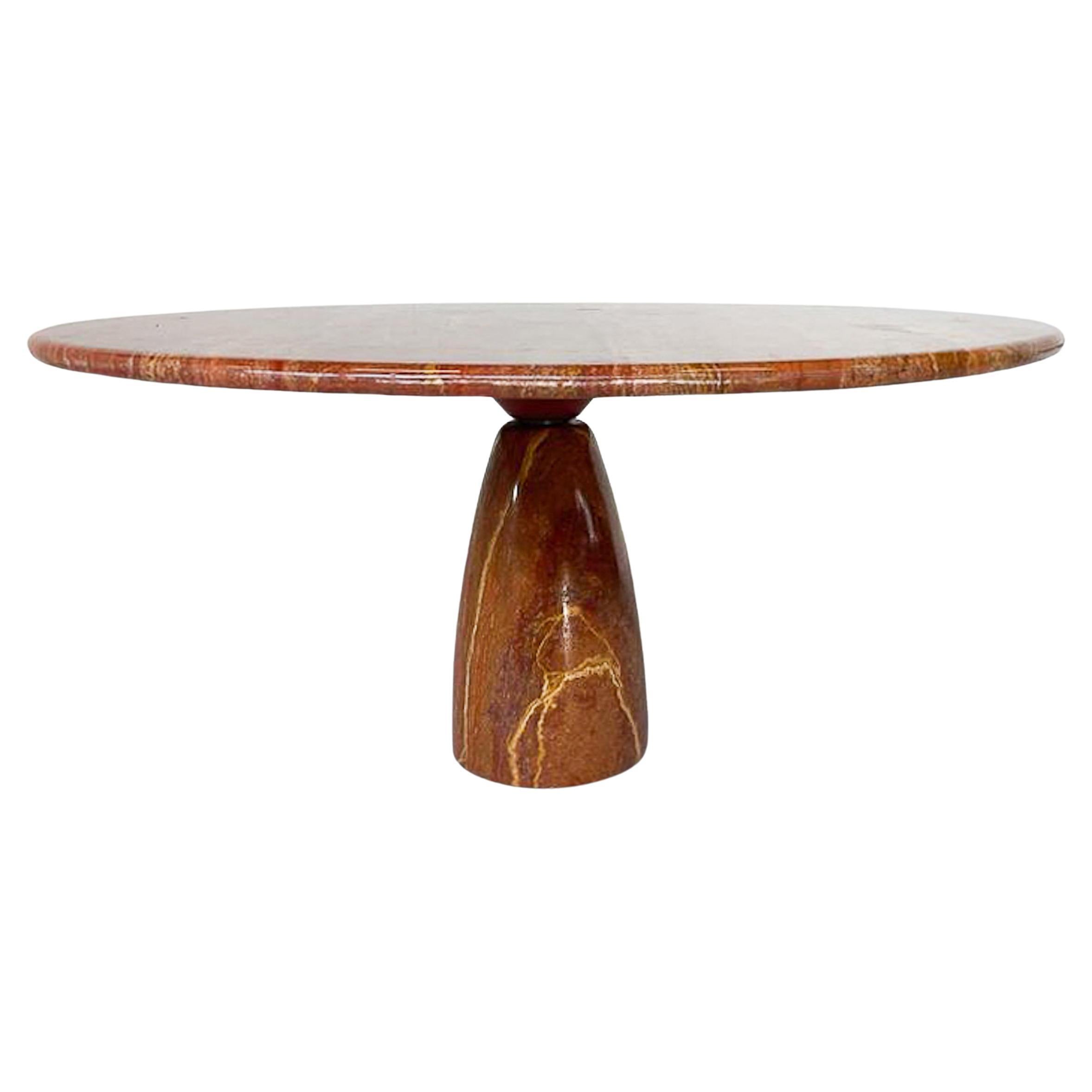 Mid-Century Modern Red Travertine Dining Table " Finale" by Peter Draenert  For Sale