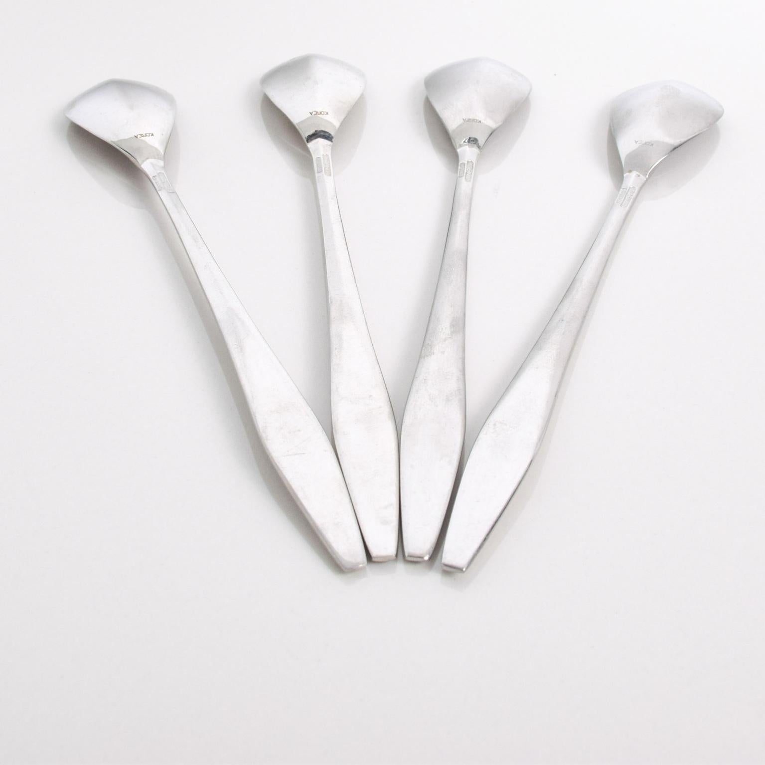 Mid-20th Century Mid Century Modern Reed & Barton Diamond Long Stir Spoons by Gio Ponti