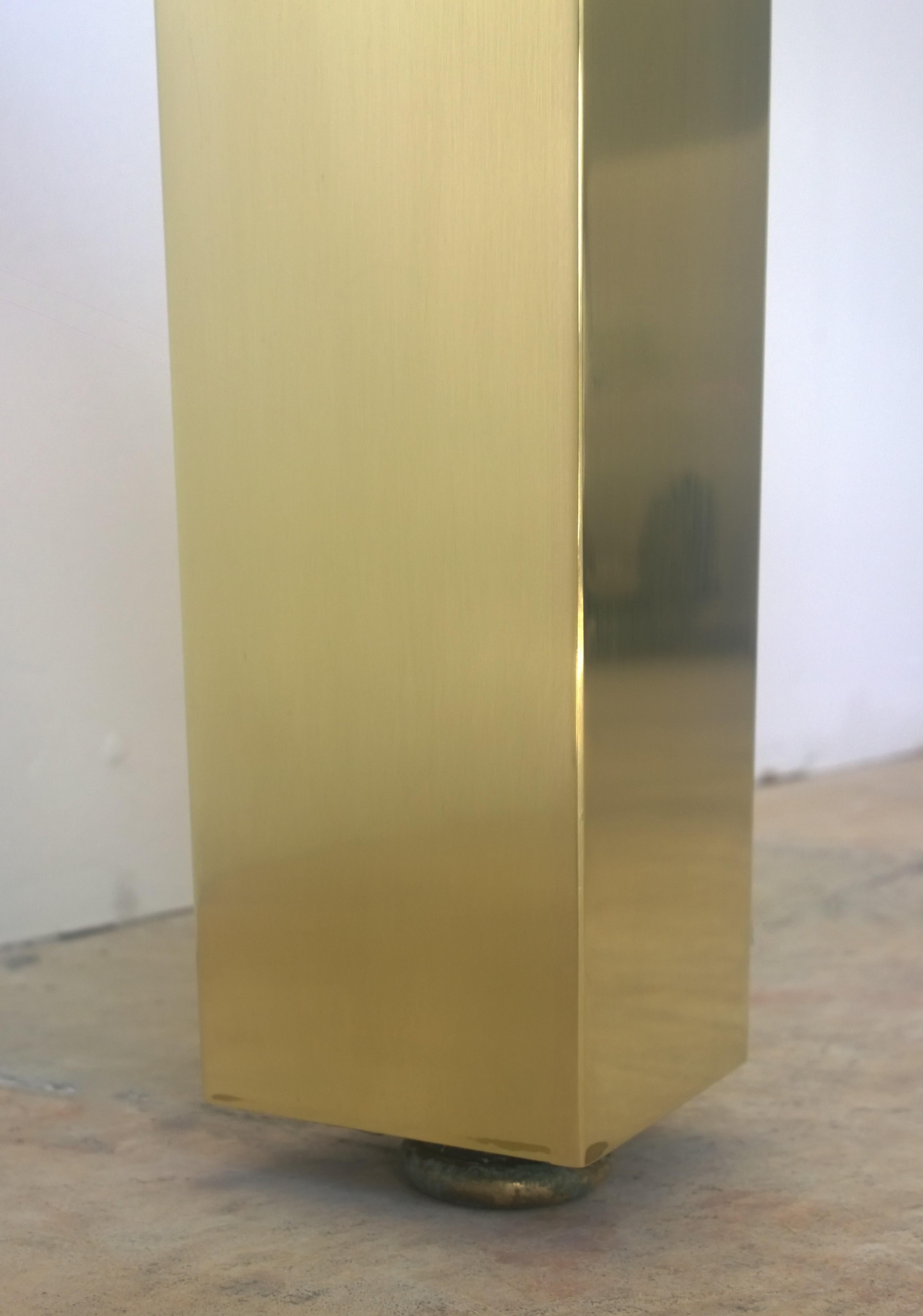 Restored Pace Brass with Floating Glass Rectangular Cocktail or Coffee Table For Sale 10