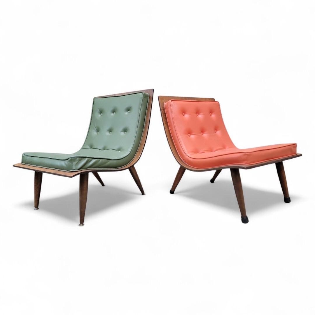 Sillas de madera curvada retro para él y para ella - Juego de 2 en venta 1