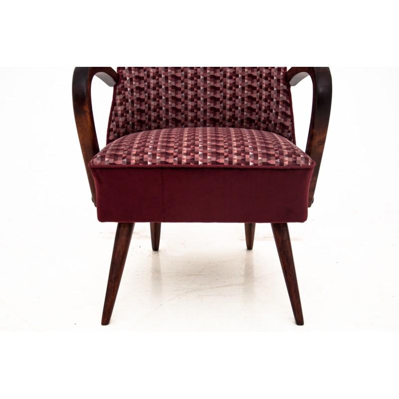 Mid-Century Modern Retro Purple Club Chairs 4