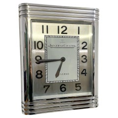 Moderne Reverso-Wanduhr aus der Mitte des Jahrhunderts von Jaeger Lecoultre