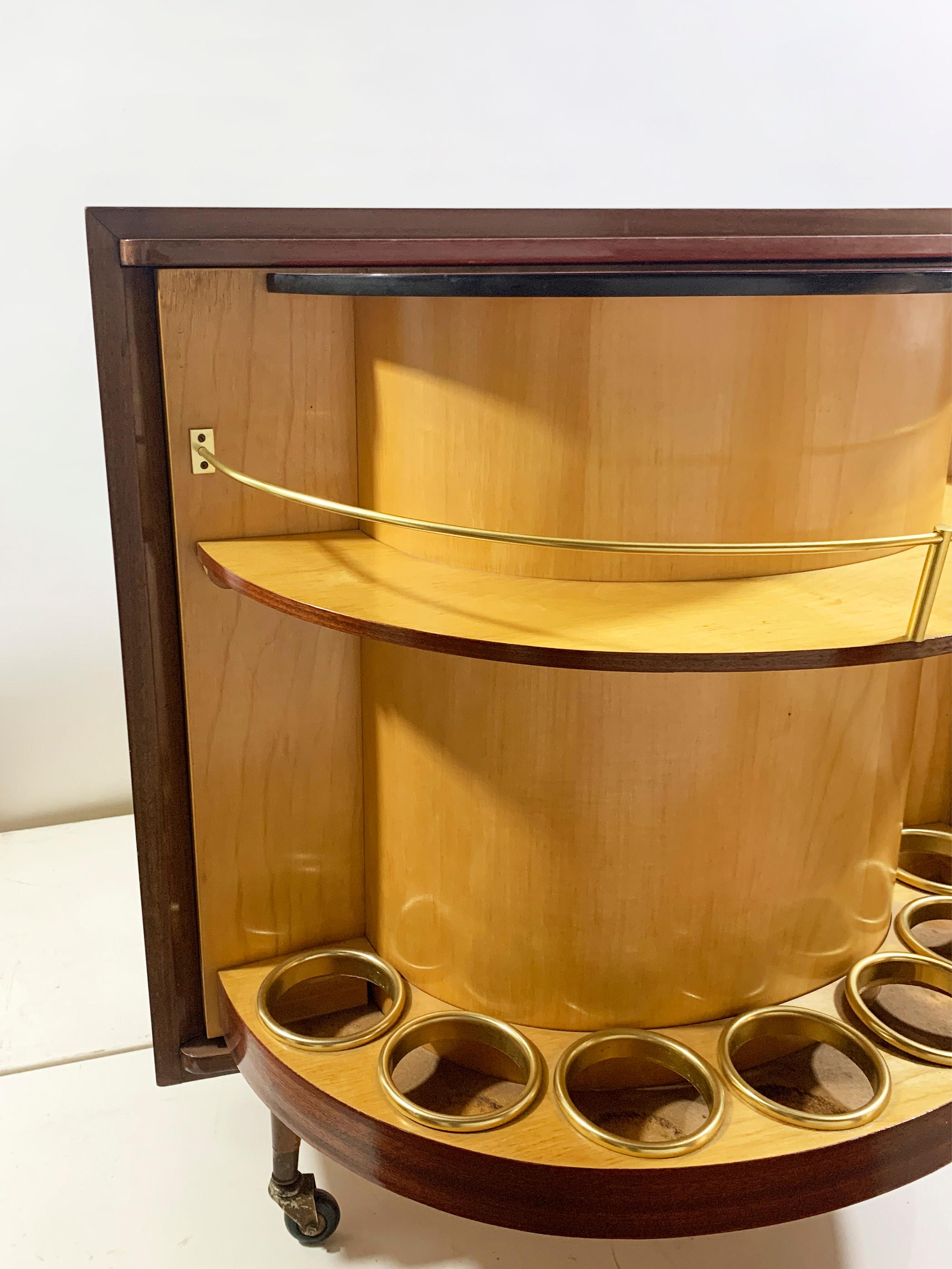 Mobile da bar girevole di metà secolo, circa anni '50 in vendita 2