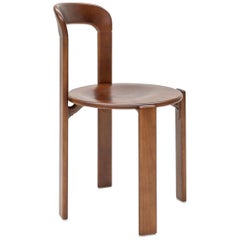 Moderner Rey-Stuhl aus der Mitte des Jahrhunderts von Bruno Rey, Vintage-Kommode aus Kastanienholz, Design 1971