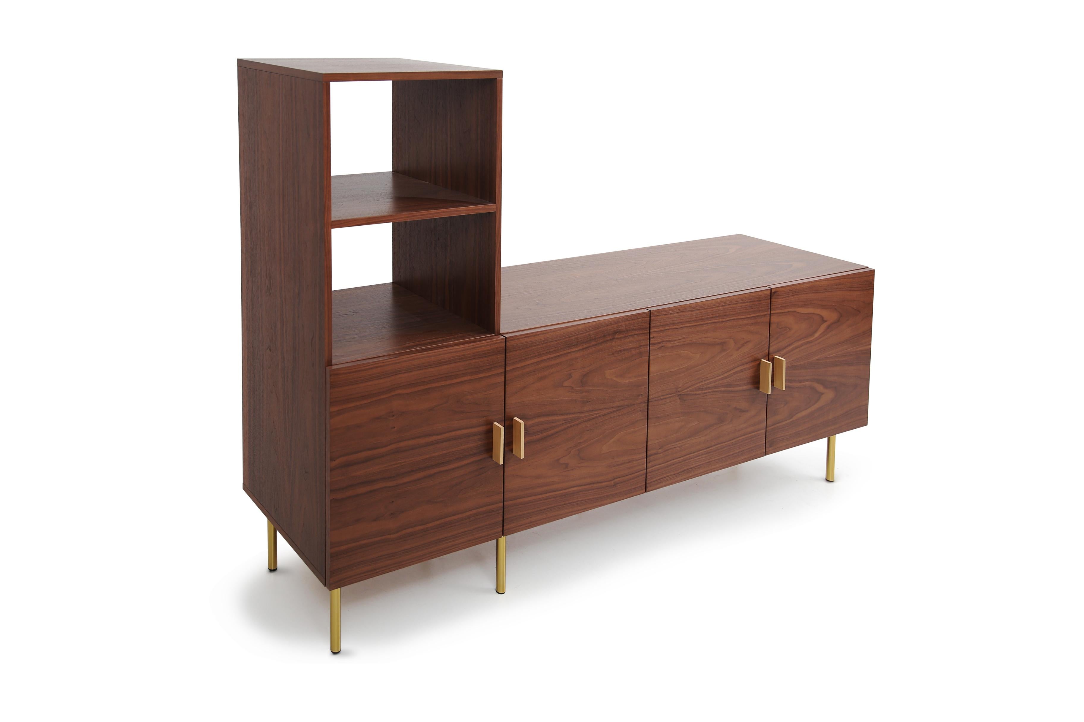 Introducing our stunning midcentury inspired Reykjavik cupboard, perfect for adding a touch of vintage elegance to your home. Crafted from the finest premium walnut veneers, this piece exudes luxury and sophistication.

The sleek and stylish