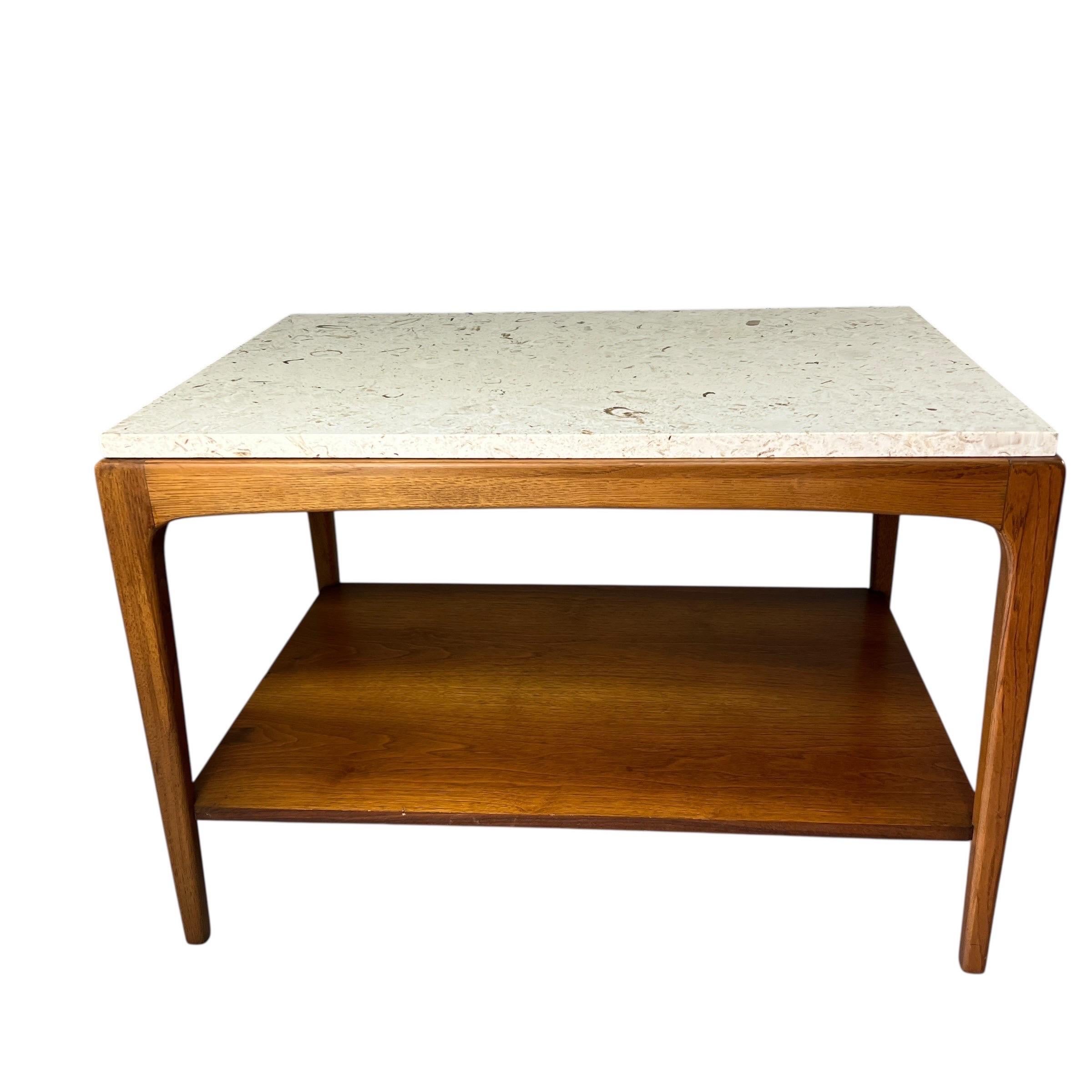 Américain Table d'appoint en marbre 