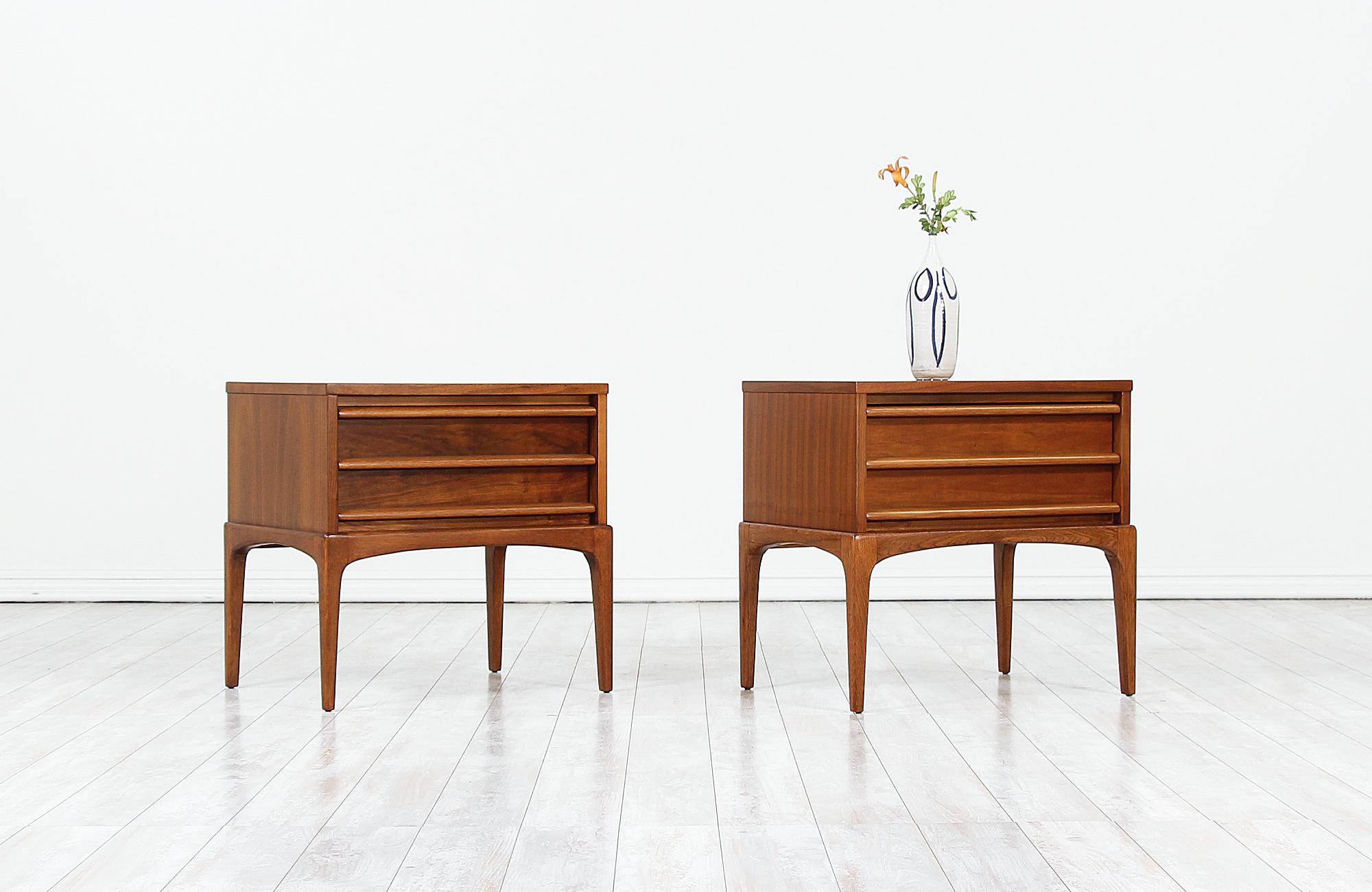Mid-Century Modern `Rhythm` Night Stands by Lane In Excellent Condition In Los Angeles, CA