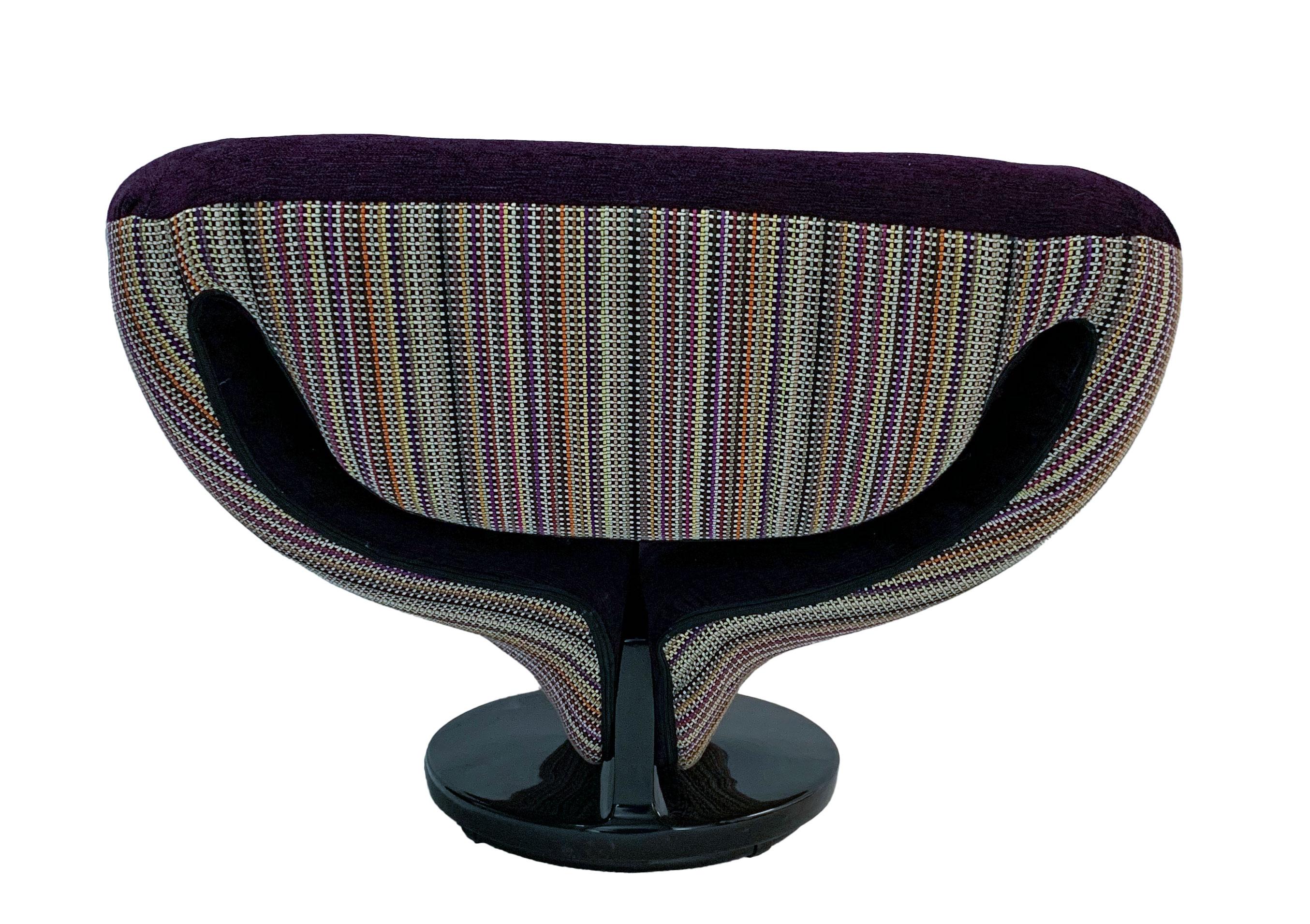Mid-Century Modern Ribbon Chair in Style of Pierre Paulin In Good Condition For Sale In San Antonio, TX