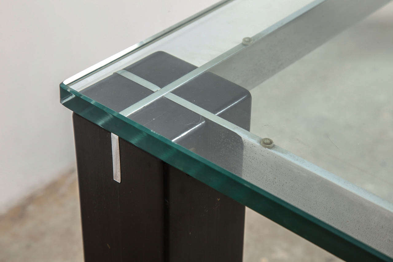 Acier inoxydable Table basse Richard Schultz pour Knoll, mi-siècle moderne en vente