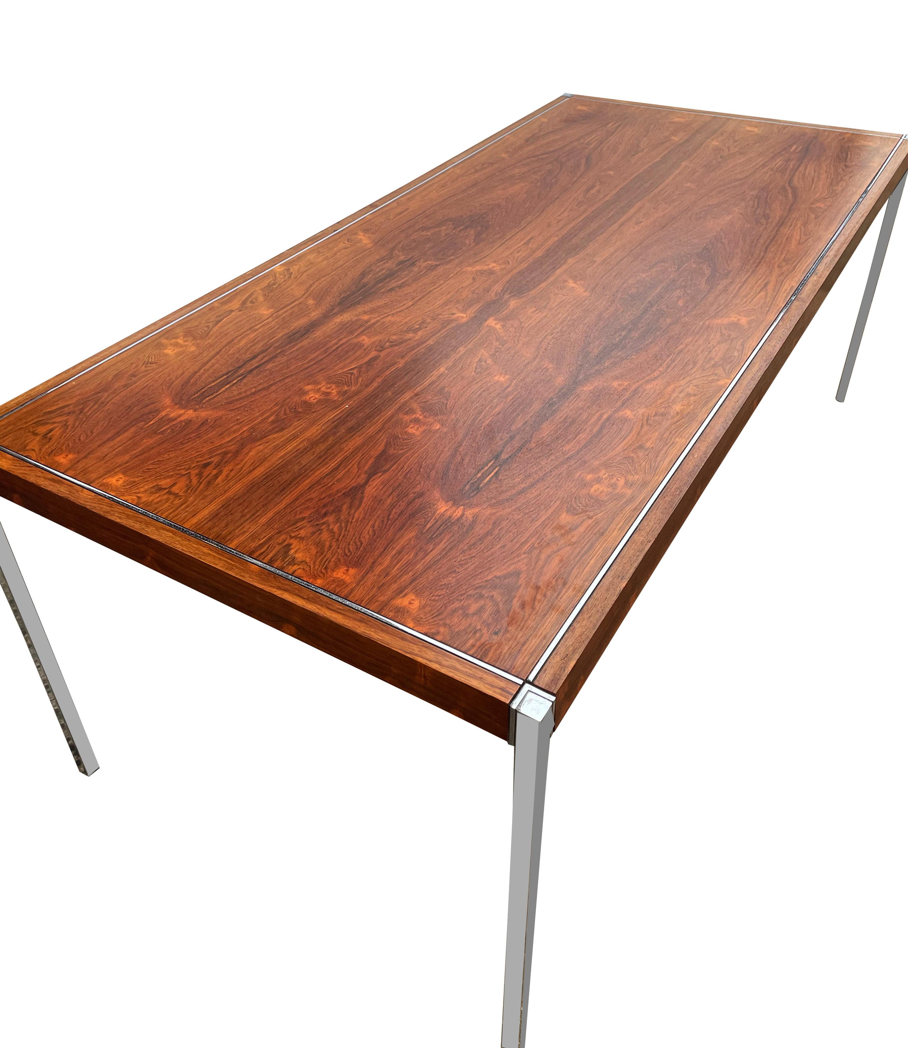 Mid-20th Century Mid-Century Modern Richard Schultz Dining Table or Desk in Rosewood for Knoll