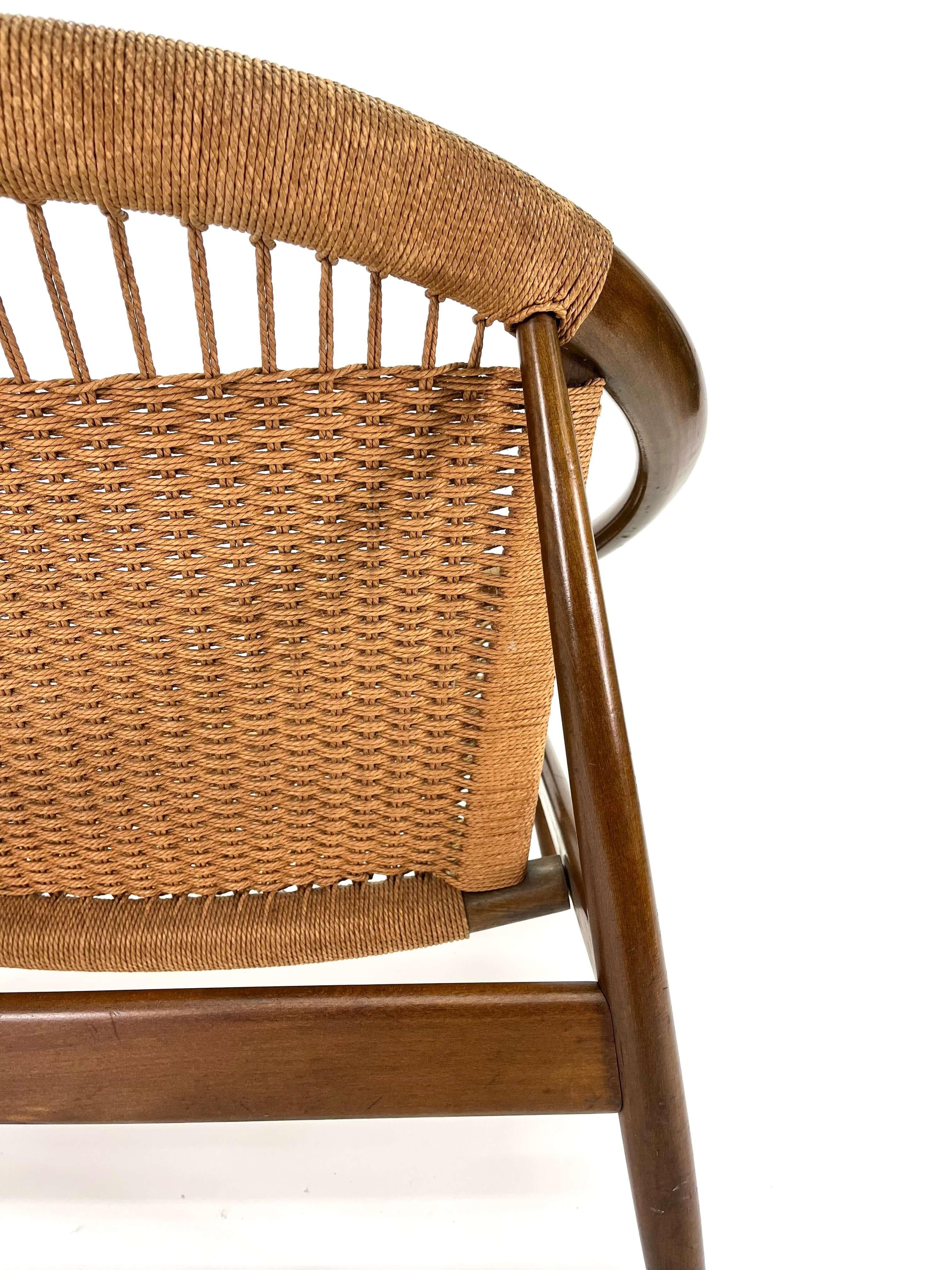 Mid-Century Modern Ringstol Lounge Chair by Illum Wikkelsø en vente 4