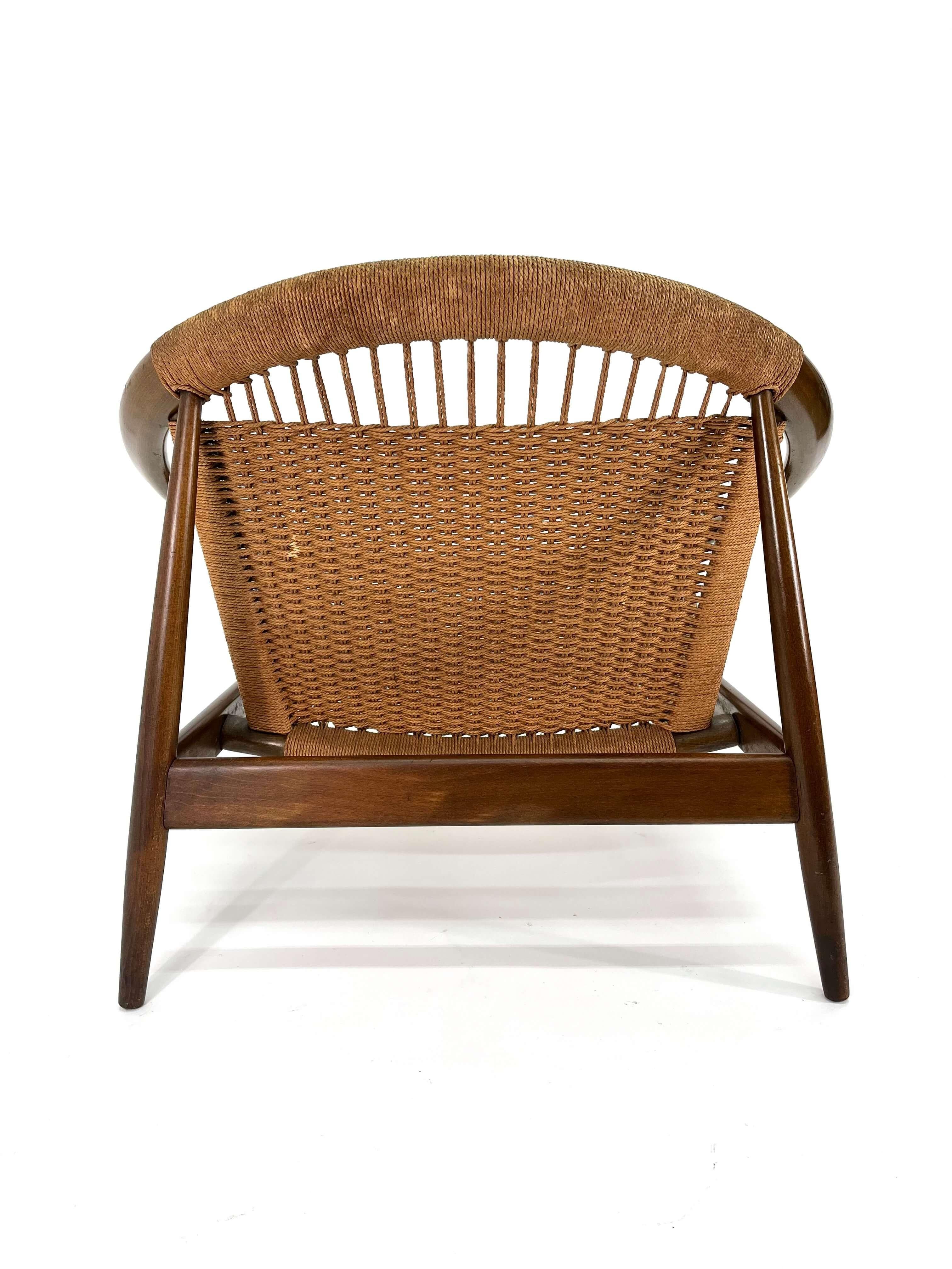 Mid-Century Modern Ringstol Lounge Chair by Illum Wikkelsø en vente 5