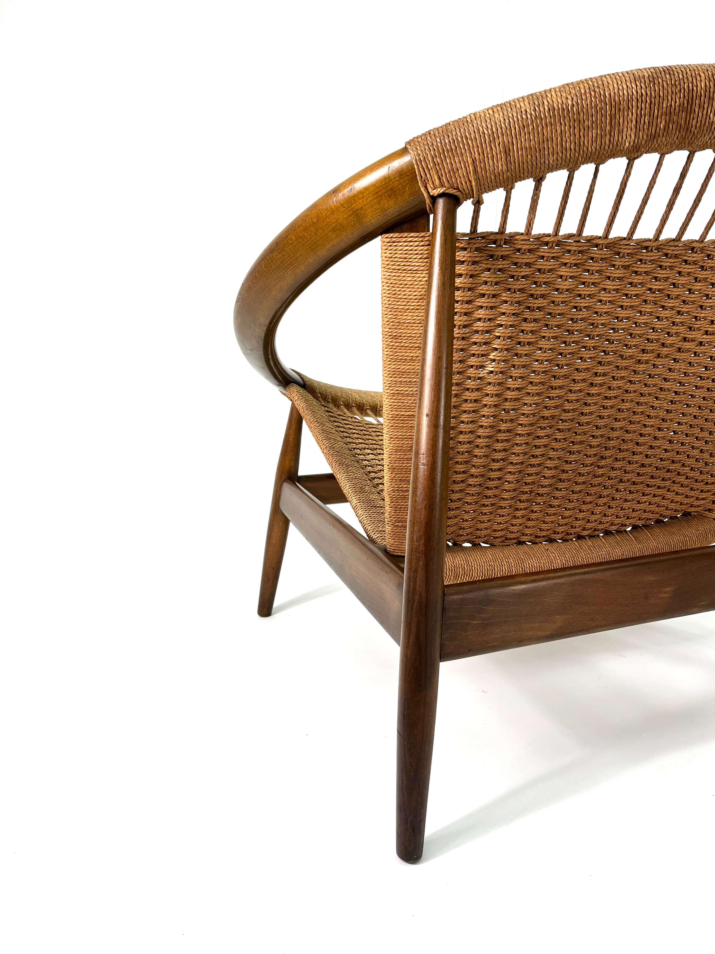 Mid-Century Modern Ringstol Lounge Chair by Illum Wikkelsø en vente 1