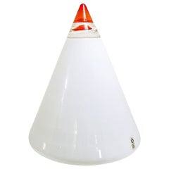 Lampe de table "Rio" en verre, moderne du milieu du siècle, Giusto Toso, Leucos, Italie, années 1970